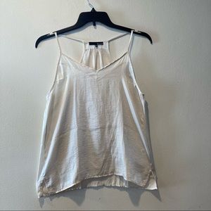 RO&DE Brand white tank top spring summer chic simple elegant Womens, size medium